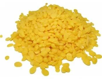 Vosk žlutý granule 1 kg Barva: černá
