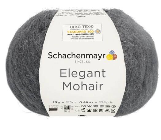 Schachenmayr Elegant Mohair 92 Šedý