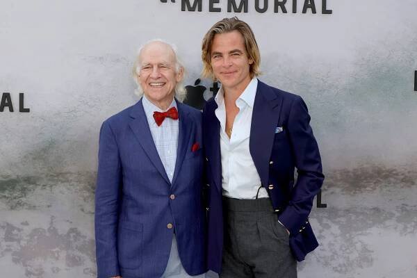 Chris Pine and His Dad Robert Pine Prove the Menswear Apple Doesn’t Fall Far From the (Pine) Tree