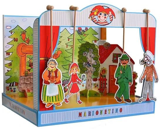 Marionetino Loutkové divadlo 30 loutek - 6 pohádek
