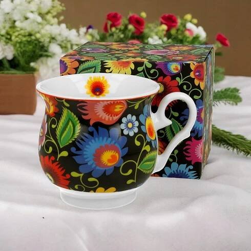 Porcelánový hrnek kubas retro porcelán ETNIC Značka Duo
