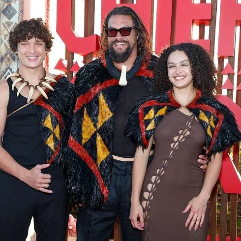 Jason Momoa and Kids steal the show at 'Chief of War' premiere in matching looks