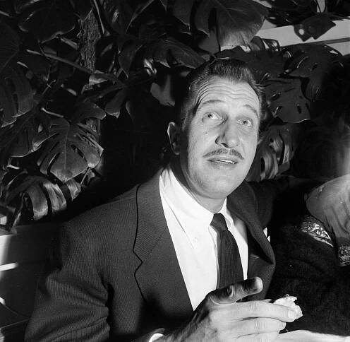 Vincent Price At A Party In Los Angeles, Circa 1954.