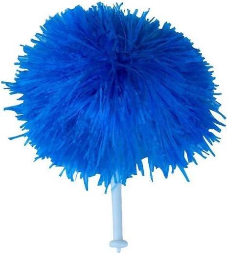 POMPONY GO-GO POMPON S HŮLKOU MODRÝ