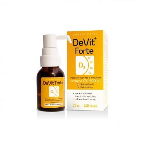 Fotka DeVit Forte gtt. 22ml 440 dávek 1500 I.U.