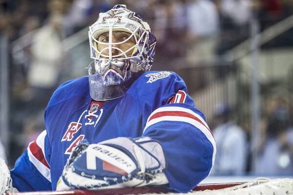 Henrik Lundqvist during the Stanley Cup last year.