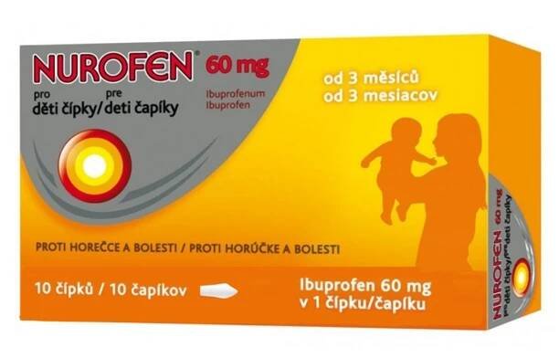 Nurofen pro děti 60 mg 10 čípků