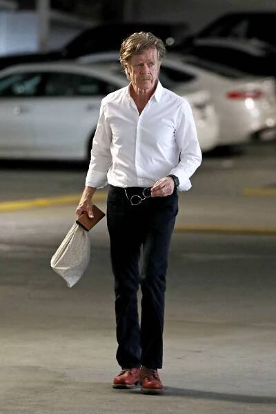 William H. Macy Seen After Felicity Huffman Announced Guilty Plea in College Scandal
