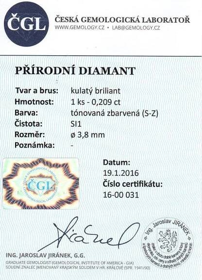 ČGL Certifikát 7994