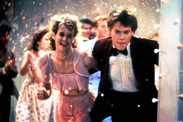 FOOTLOOSE, Lori Singer, Kevin Bacon