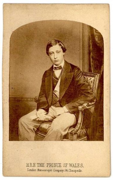 H. R. H. (His Royal Highness) the Prince of Wales (Prince Albert Edward, Edward VII), by London Stereoscopic Comp., 54 Cheapside, London, c. 1855-1865 - PICRYL - Public Domain Media Search Engine Public Domain Search