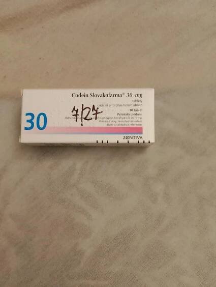 Codein 30 mg- tlumení kašle