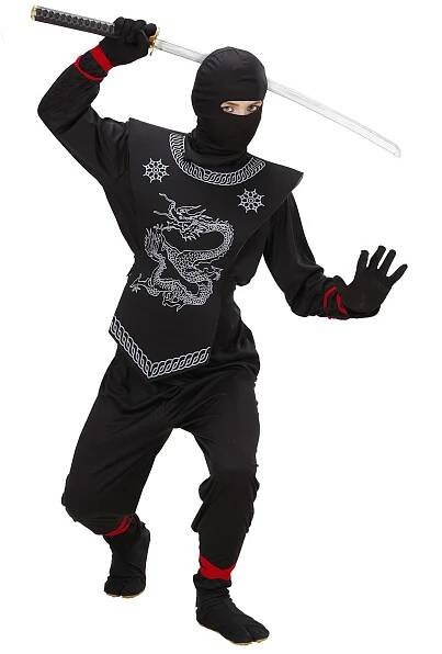 Dětský kostým ninja,černý | 4lol.cz