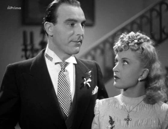 Lída Chválová and Raoul Schránil in Roztomilý clovek (1941)