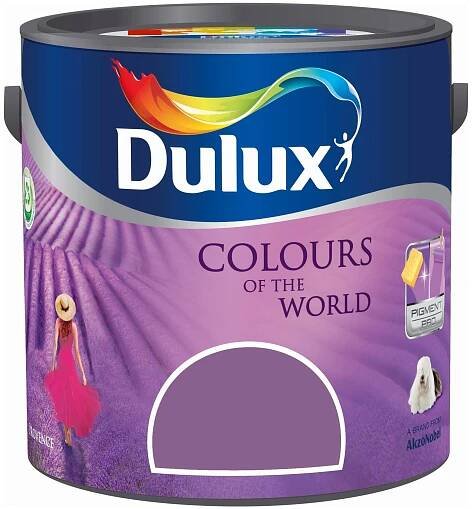 Dulux Colours of the World Barva na stěnu levandule; matná; 2,5 l