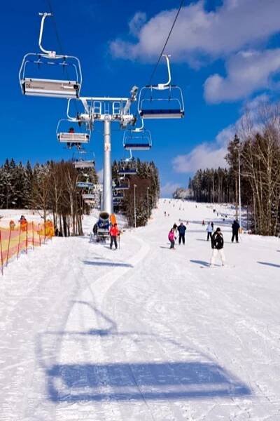 Lipno - sjezdovky a sníh