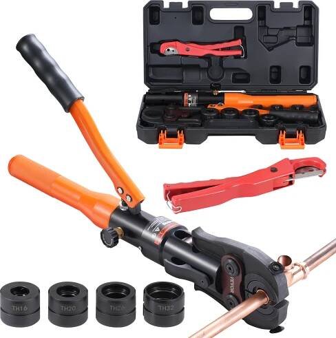 Hydraulický krimpovací nástroj VEVOR pro měděné potrubní spoje, krimpovací kleště s
