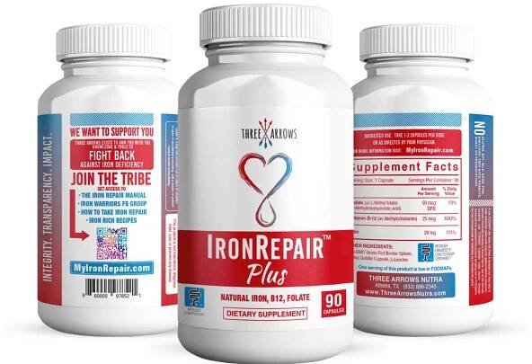 Iron Repair Heme Plus iron pills easy on stomach