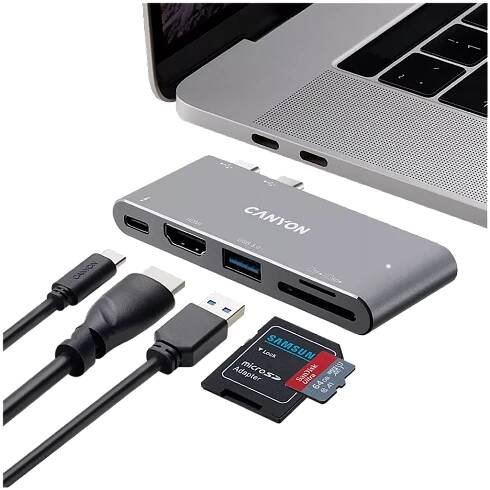Dokovací stanice Thunderbolt 3, 5 v 1 DS-5 - Photo 4