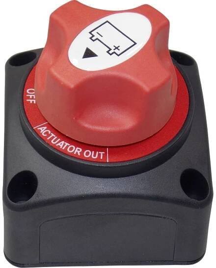 TRU COMPONENTS TC-A23-2 bateriový spínač do auta 12 V/DC, 50 V/DC 200 A 1x vyp/zap s aretací IP54 1 ks