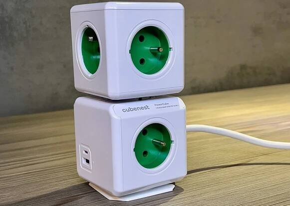 Cubenest Powercube Original USB PD 20W, A+C, 4x zásuvka, bílá/zelená - Zásuvka | Alza.cz 