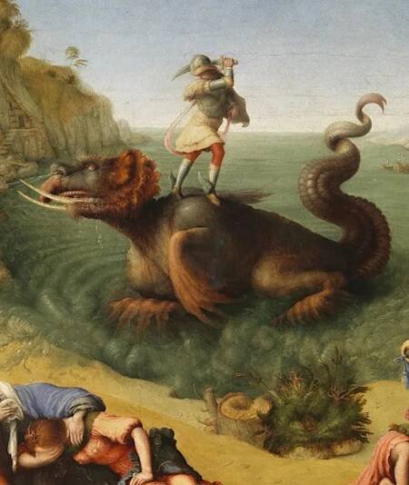 Perseus frees Andromeda