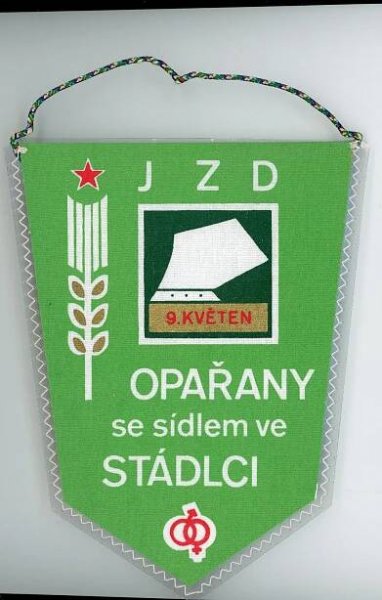 Opařany-Stádlec-JZD-Svazarm-kynologický klub-ČSSR-vlaječka - Starožitnosti a umění