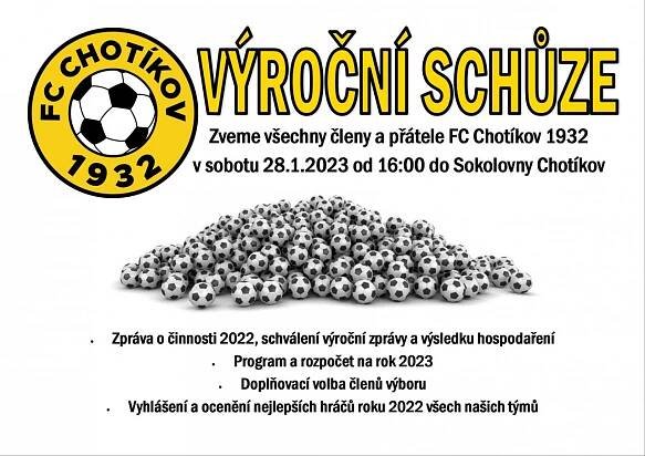 FC Chotíkov 1932 - Valná hromada