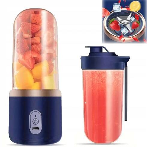 SMOOTHIE MIXÉR MINI MIXÉR NA ŠŤÁVU 6 ČEPELÍ USB 1500MAH