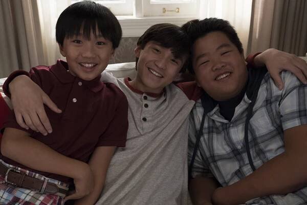 Huangovi v Americe - Cousin Eddie - Z natáčení - Ian Chen, Forrest Wheeler, Hudson Yang