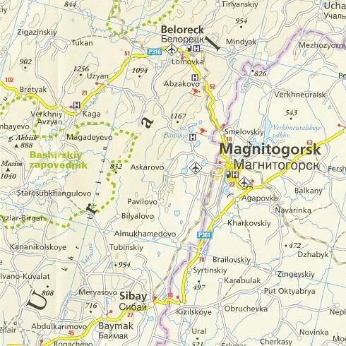 Rusko - od Uralu k Bajkalu 1:2m mapa RKH | International Travel Maps CZ