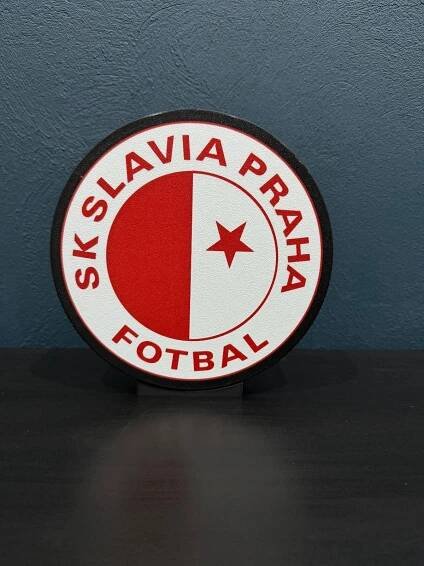 Stolní lampa, light box SK Slavia Praha - LOGO LED