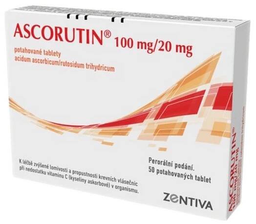 ASCORUTIN 100mg/20mg 50 potahovaných tablet