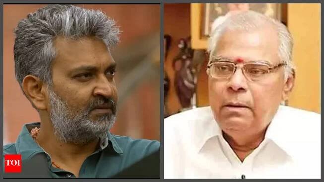 SS Rajamouli loses his cool, pushes fan trying to take selfie outside Kota Srinivasa Rao’s residence at his funeral in Hyderabad in viral video
