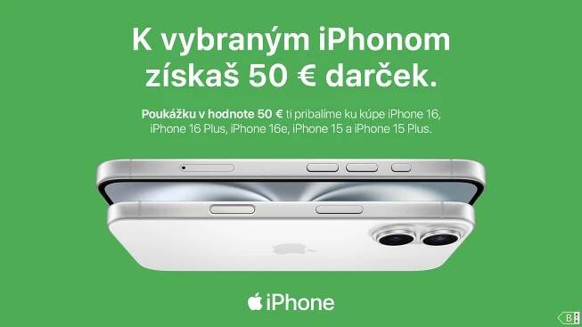 iPhone s bonusem? iStores.sk teď rozdává 50 € na další nákup