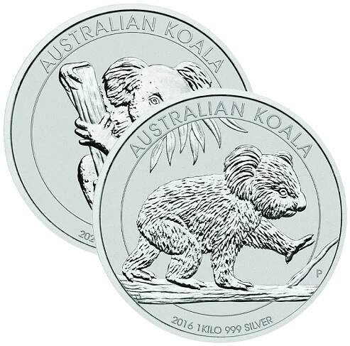 Koala (diverse Jahrgänge) - Australien 1 kg Silbermünze