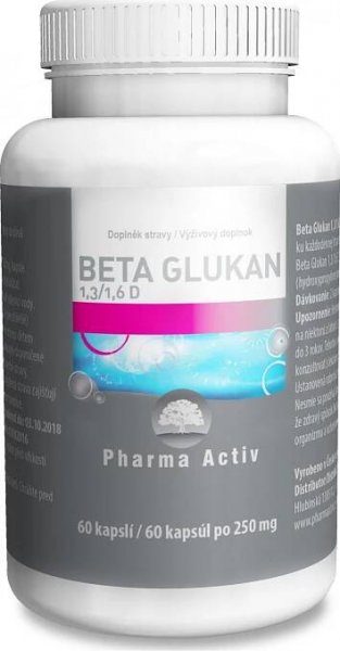 Pharma Activ Beta glukan 1,3/1,6 D 60 cps. od 227 Kč