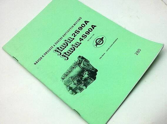 Slavia 2S90A,4S90A - Návod k obsluze a údržbě1989 reprint