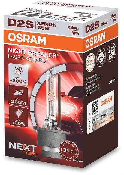 Xenon výbojka D2S Osram 12/24V XENARC NIGHT BREAKER LASER 4500K +200%
