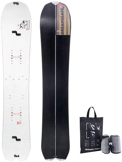 Splitboard set: prkno splitboard pro dospělé + pásy řezané na míru