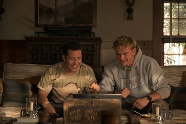 Andrew Liner as Reid and Garrett Wareing as Lucas in Episode 105 of Ransom Canyon