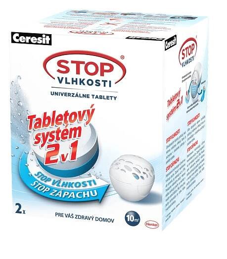 Ceresit Náhradní tablety do Ceresit STOP vlhkosti Pearl 2v1, neutrální, 2x300 g