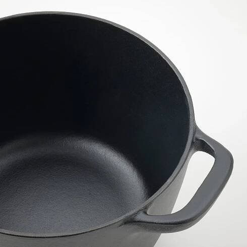 VARDAGEN Hrnec s poklicí - smaltovaná litina matné/černá 3 l