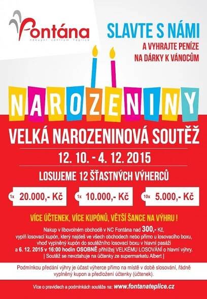 Fontána nákupní centrum Teplice - O nás - Akce centra - Fotogalerie - 2015