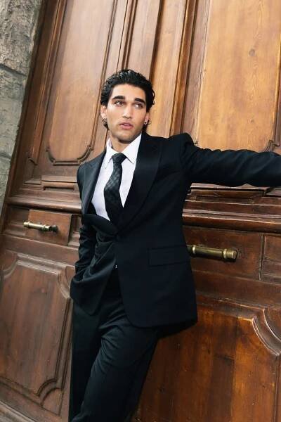 Josh Heuston gets ready for Cannes in Louis Vuitton