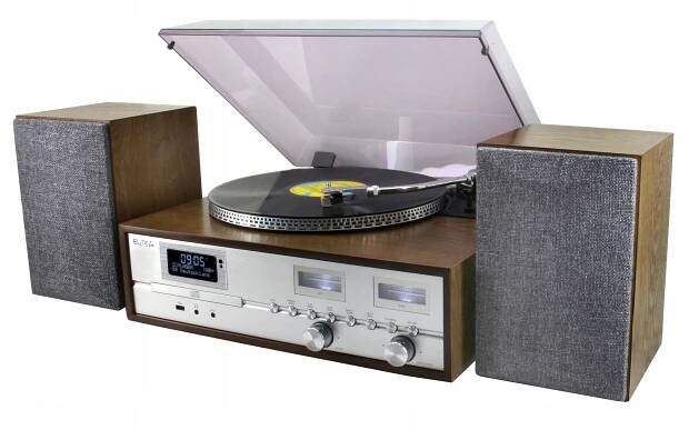 PL880 retro věž gramofon rádio DAB+ BT CD/MP3 USB