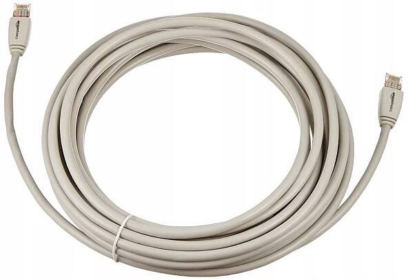 Síťový kabel Ethernet RJ45-RJ45 Cat-7 LAN 4.6m 10 Gbit/s Bílý