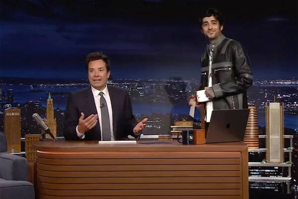 Zayn and Jimmy Fallon 