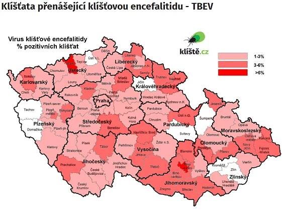 Klíšťata v Česku pořádně řádí! Kde je nebezpečí nákazy největší? MAPY | TN.cz