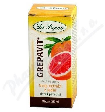 Dr.Popov Grepavit Grep extrakt z jader —25 ml - Kapka Zdraví